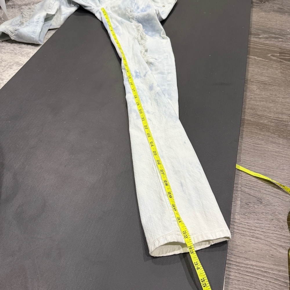 7 For All Mankind Tie Dye Distressed Roxanne  Skinny Jeans - Picture 12 of 12